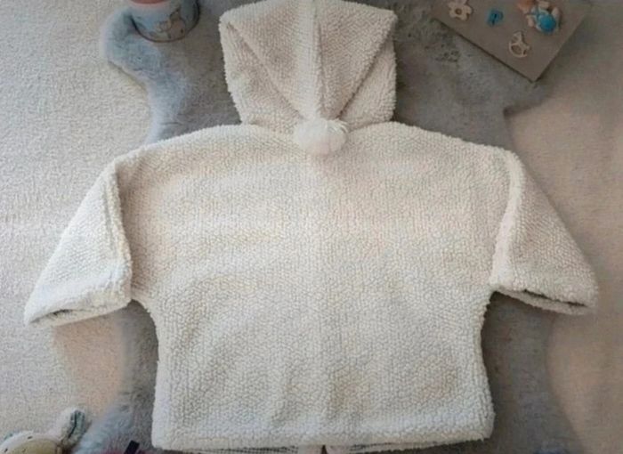 Manteau Marèse avec capuche blanc cassé 6 mois - photo numéro 5
