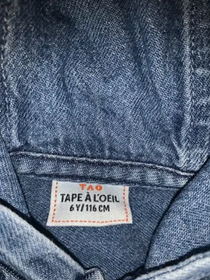Veste/gilet en jean à capuche - photo numéro 5