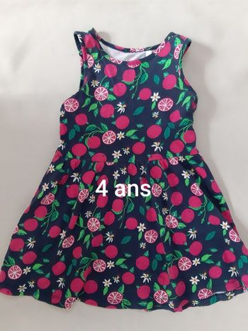 Robe d'été - fruits, fleurs - C&A - 4 ans