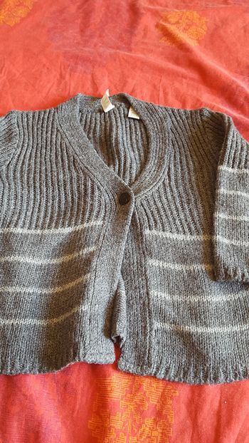 Gilet gris Okaidi 6 ans