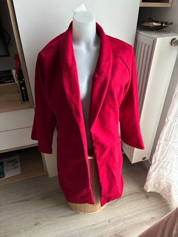 Manteau duffle coat rouge bordeaux taille M neuf