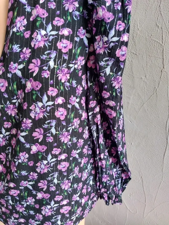 Blouse fleurie vintage Taille S - photo numéro 4