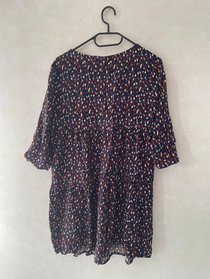 Jolie Robe/Tunique courte Promod à Motif Abstrait - Taille 36 - photo numéro 4