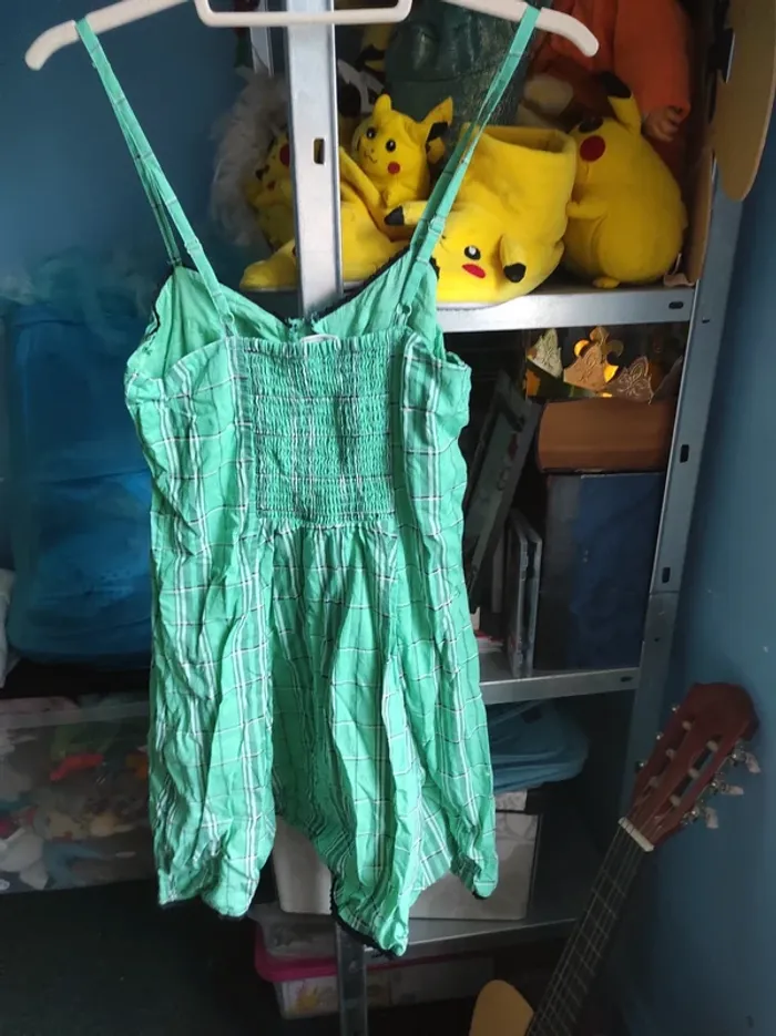 Robe verte à carreaux - photo numéro 2