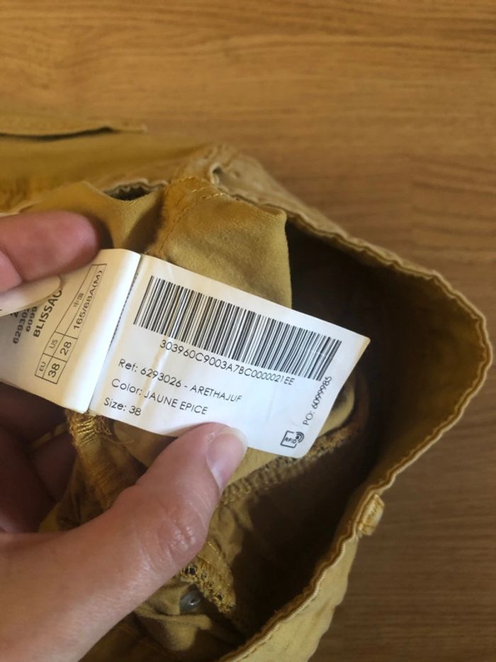 Jupe jean moutarde - photo numéro 3