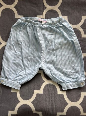 Bloomer bébé rayé bleu 3 mois
