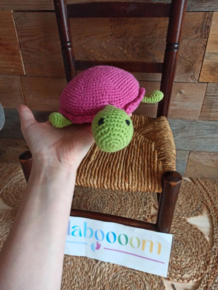 Peluche Tortue tricot tbe - photo numéro 4