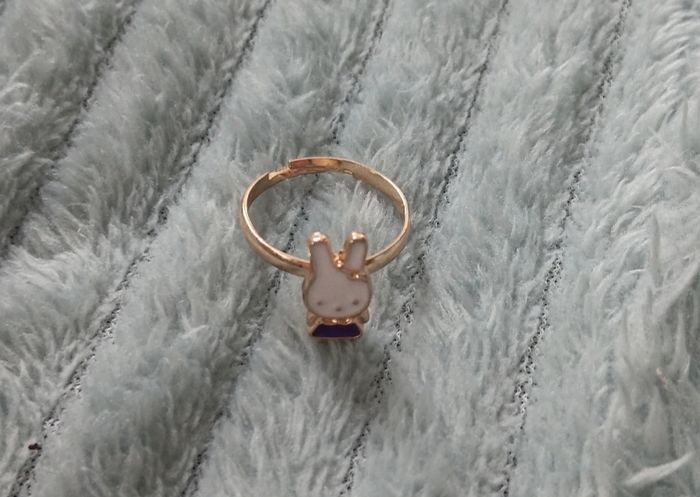 Bague enfant réglable lapin - photo numéro 2