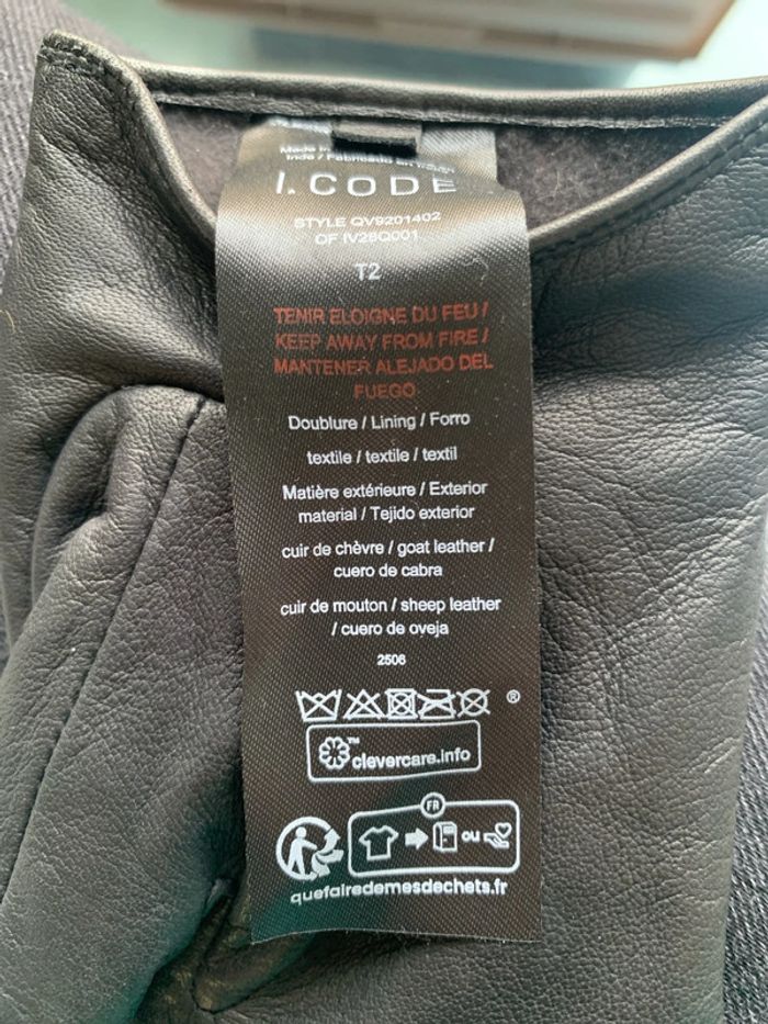 Gants noirs i.code taille 2 - photo numéro 7