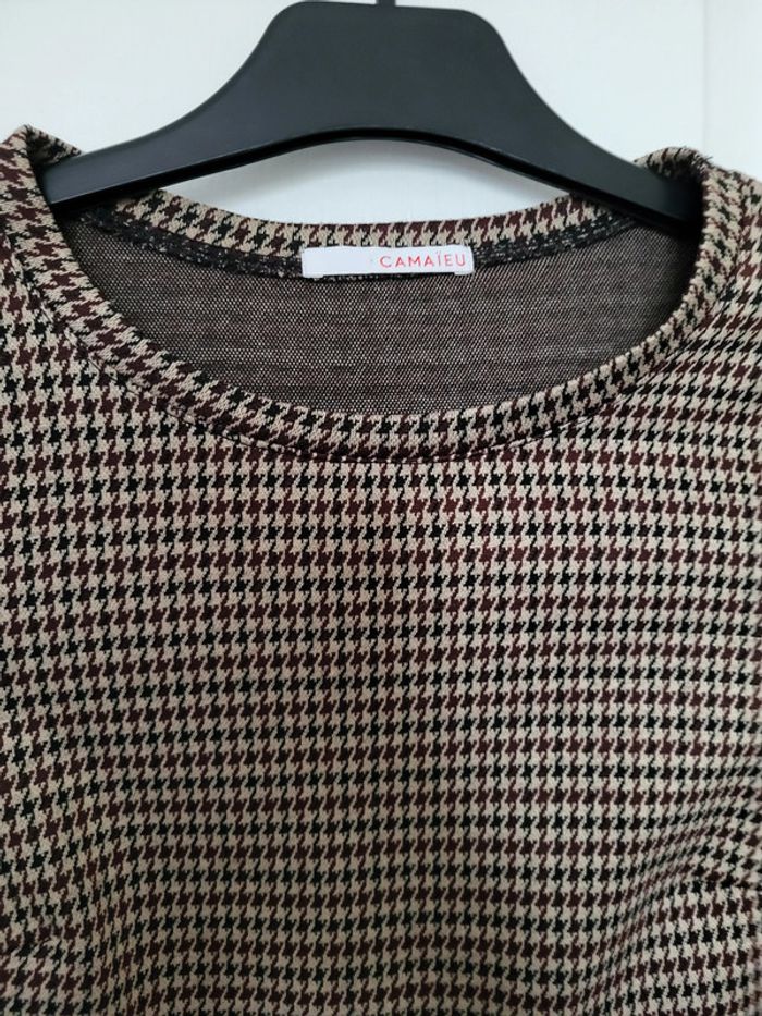 Robe motif écossais camaieu - photo numéro 2