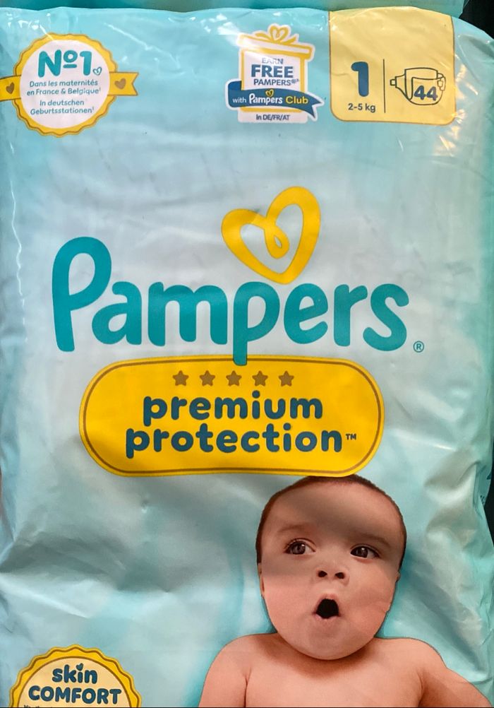 Pampers prenium protection taille 1 et 2 - photo numéro 2