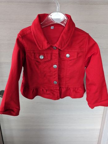 Veste rouge 24 mois