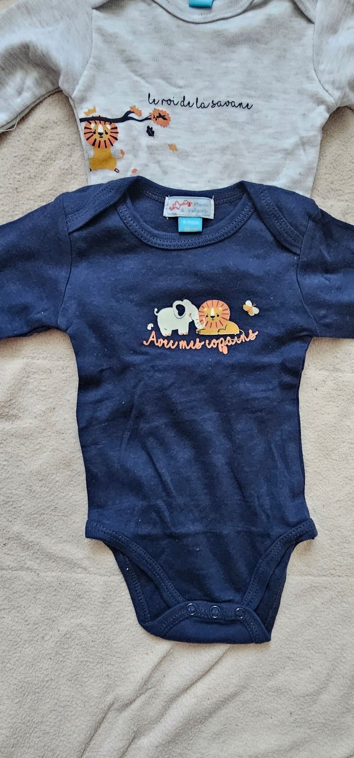 Bodies bébé manches longues - Neufs, lot de 3 - photo numéro 5