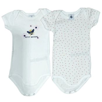 Petit Bateau Lot de 2 bodies taille 6 mois