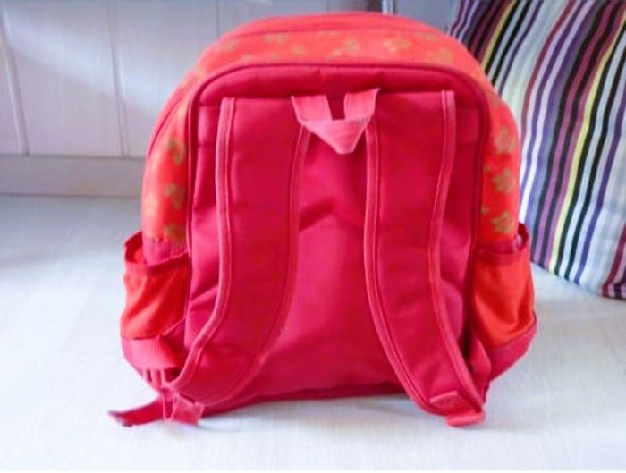 Sac à dos Fille école PUCCA cartable rouge TBE manga - photo numéro 3