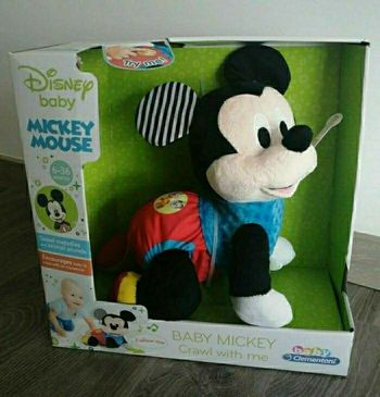 DISNEY BABY MICKEY FAIT DU 4 PATTES Peluche interactive NEUF
