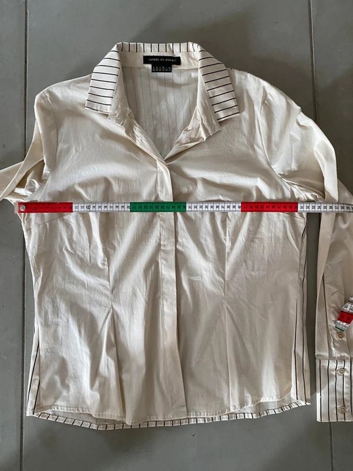 Chemise Isabel De Pedro beige avec la statue de la liberté taille 46 - photo numéro 11