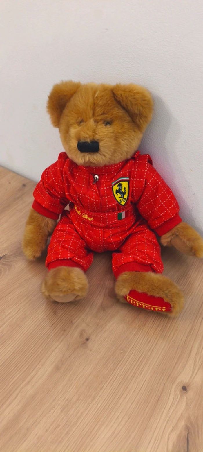 Rare Lauda Bear Ferrari F1 vintage - photo numéro 2
