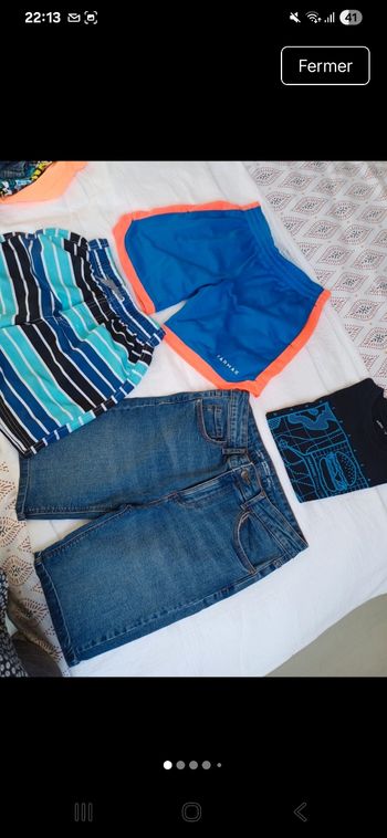 Shorts garcon 12 ans lot de 3 