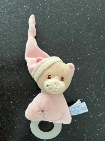 Doudou dentition fleur blanche marguerite