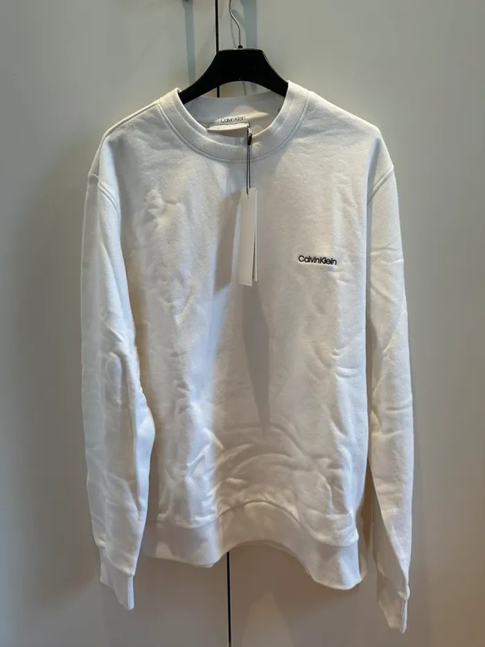 Sweat blanc Calvin Klein