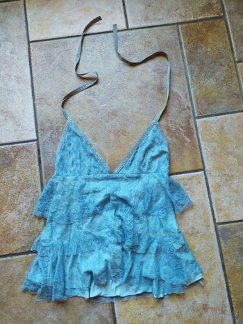 Débardeur à volants dos nu