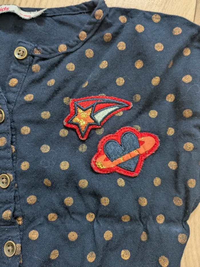 Blouse tunique marine Gemo 3 ans - photo numéro 2