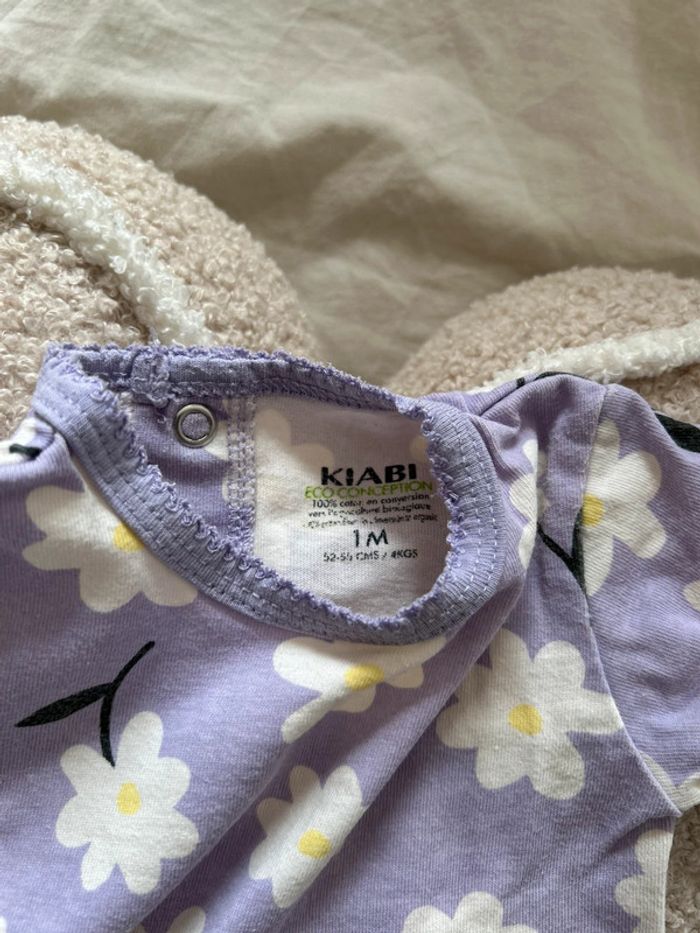 Pyjama fin 1 pièce fleurs - photo numéro 3