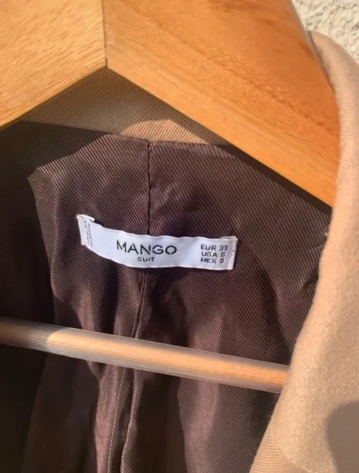 Blazer / veste Mango beige taille M - photo numéro 5