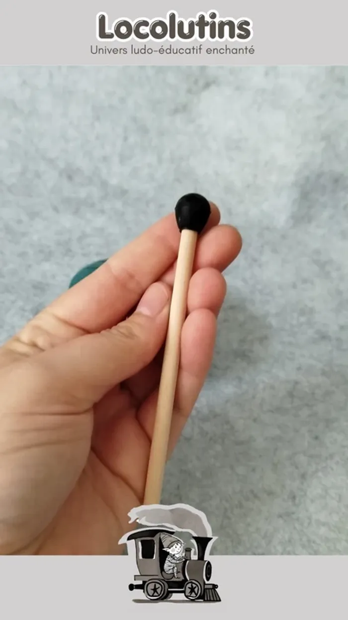 🚂 Tambour à langues ▪ 7,5 cm 6 notes bleu - photo numéro 4