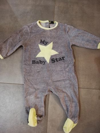 Pyjama velours 9 mois