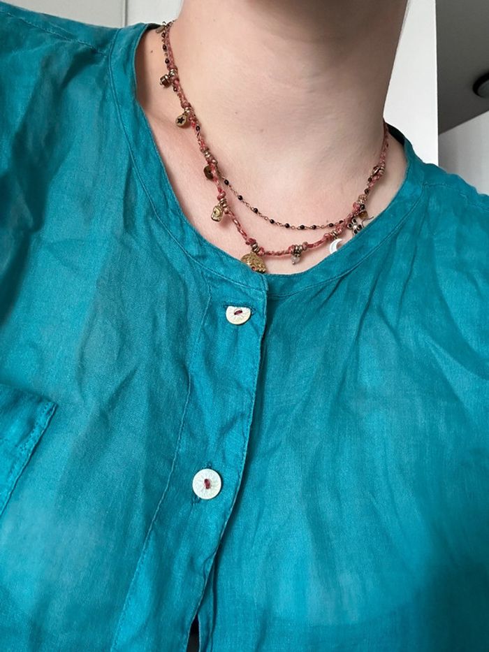 Chemise Bellerose bleu turquoise – Taille 3 (S) | Ultra légère | Couleur vibrante - photo numéro 3