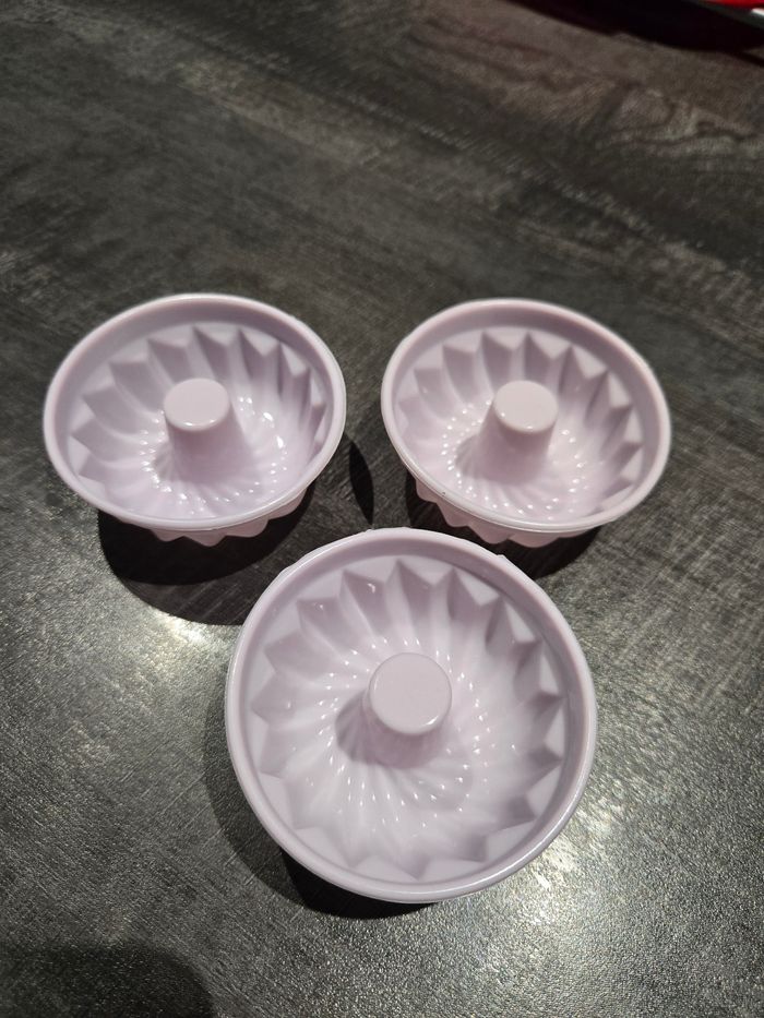 Lots de 3 mini moules marbré cake en silicone
