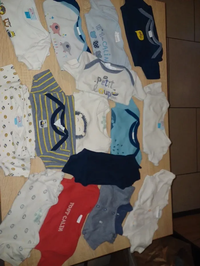 Lot de 15 bodies manche courtes