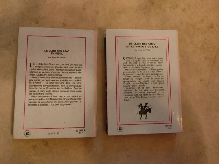 2 livres le club des cinq - photo numéro 2