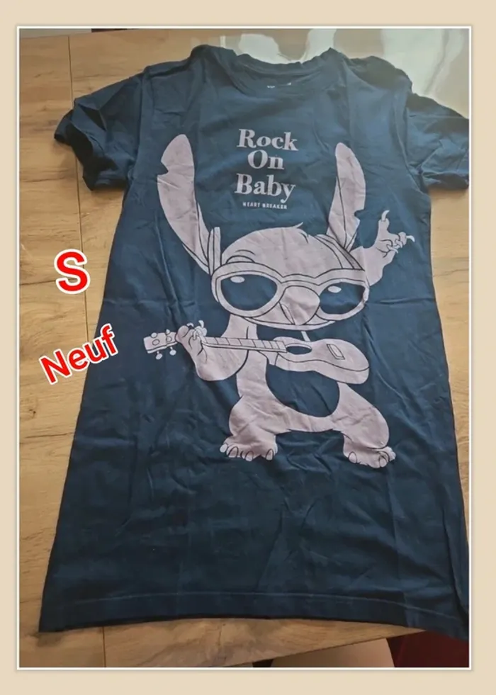 Tunique undiz disney stitch S neuf