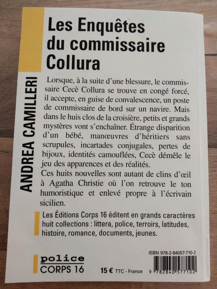 Livre les enquêtes du commissaire Collura - photo numéro 2