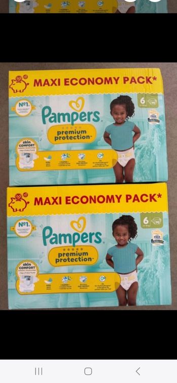 36 euro les 2 maxieconomy pack pampers premium protection taille 6