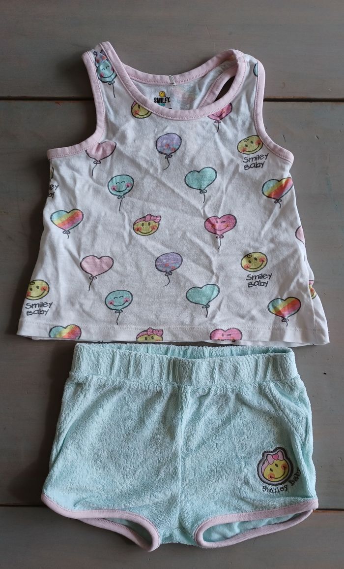Ensemble débardeur short 18 mois
