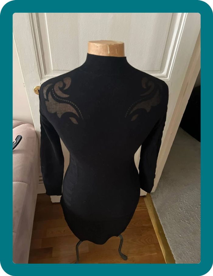 Robe Rosalie maille dévorée près du corps taille 38 - Anne Fontaine - photo numéro 2