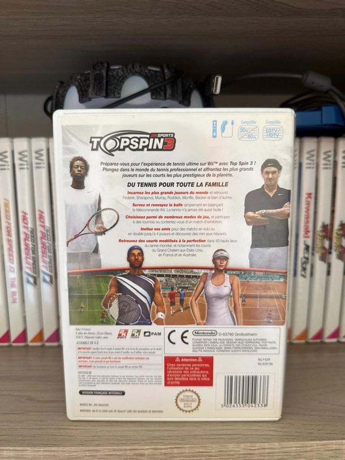 Topspin 3 jeu Wii tennis - photo numéro 3