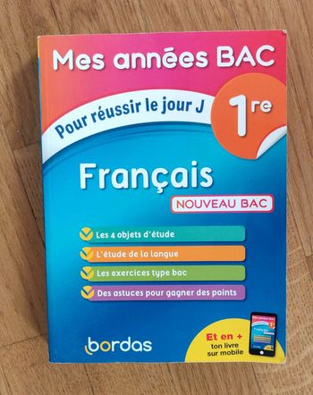 Livre Mes années Bac - Pour réussir le jour J - Français 1re