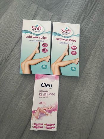 Lot de 3 paquets de bande de cire froide