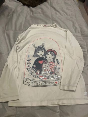 T shirt manches longues fille 5 ans la compagnie des petits LCDP