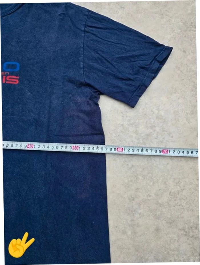 T-shirt Ralph Lauren M coupe col rond bleu Homme Men tee15b - photo numéro 5