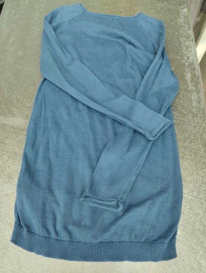 Robe laine 5 ans fille In Extenso bleu - photo numéro 3