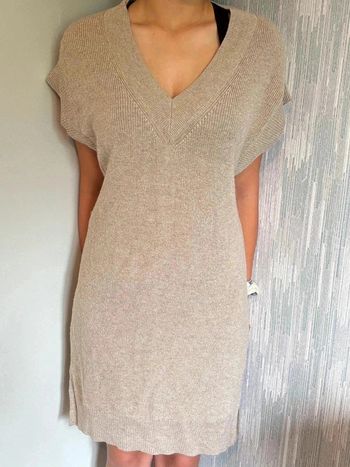 Robe pull sans manches YAYA Women beige - T. 36•