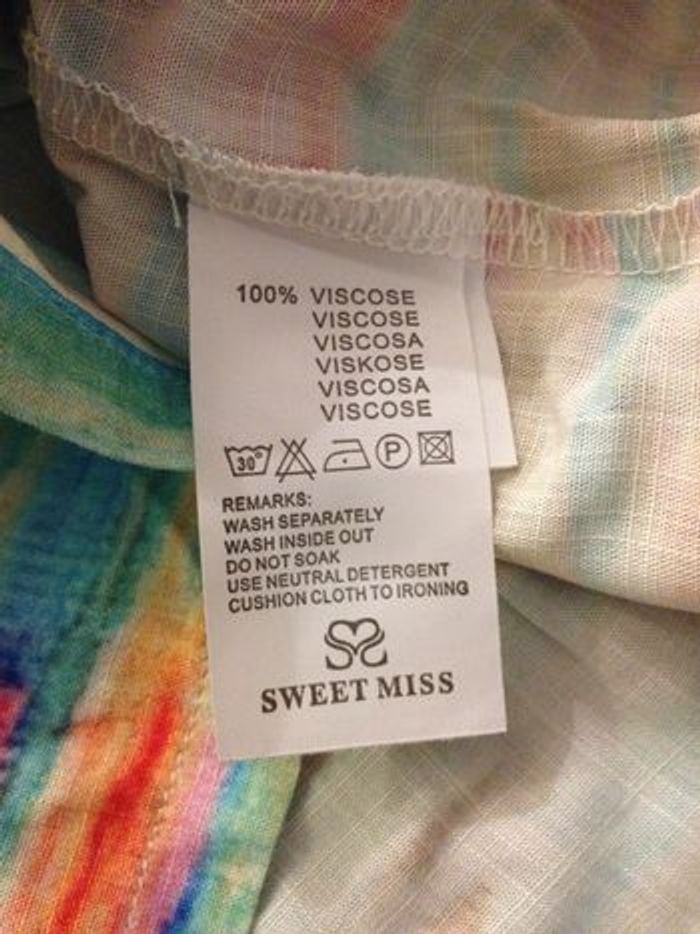 T shirt multicolore ✧ manches courtes ✧taille S ✧ Sweet Miss ✧ look féminin - photo numéro 9