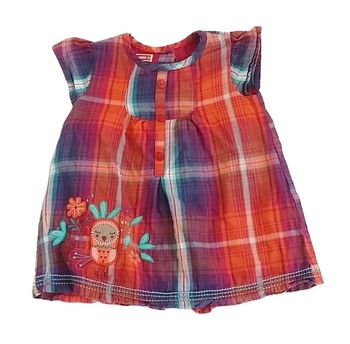 Robe à carreaux colorés bébé fille 3 MOIS DPAM