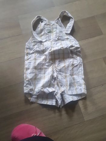 Salopette short 12 mois 74 cm